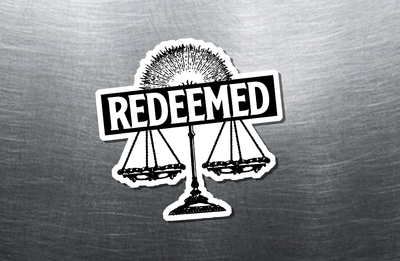 "Redeemed" Sticker