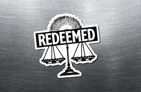 "Redeemed" Sticker